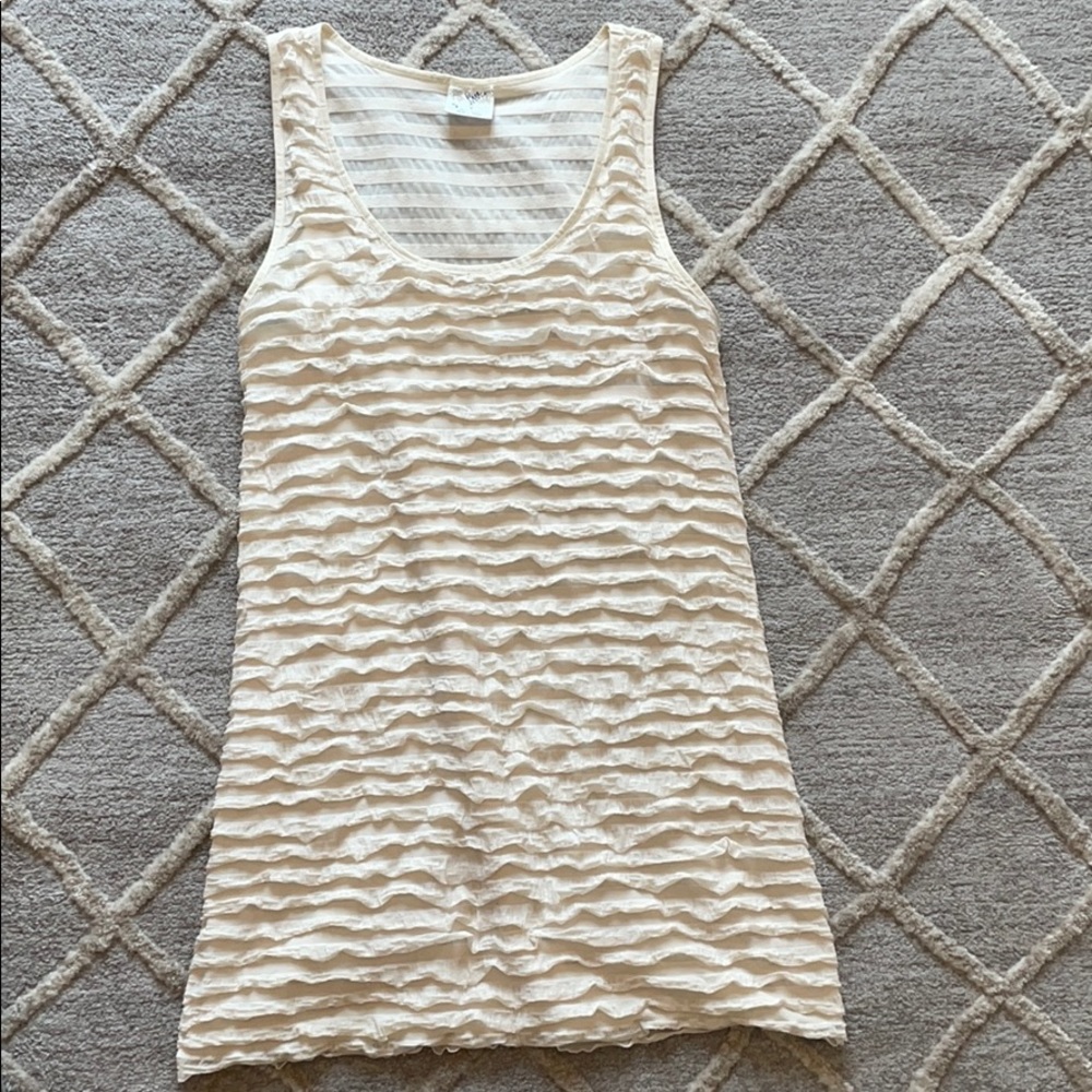 Cream almost sheer dress
